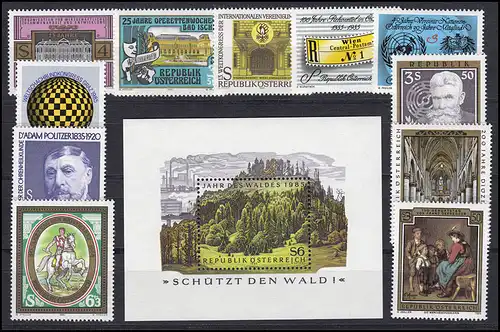 1799-1835 Österreich-Jahrgang 1985 komplett, postfrisch
