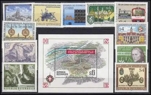 1836-1872 Autriche-Janvier 1986 complet, frais de port