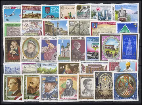 1944-1977 Autriche-Janvier 1989 complet, frais de port