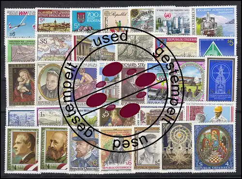 1944-1977 Österreich-Jahrgang 1989 komplett, gestempelt