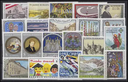 2177-2207 Österreich-Jahrgang 1996 komplett, postfrisch **