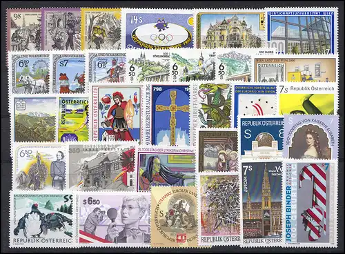 2240-2271 Autriche-Janvier 1998 complet, frais de port