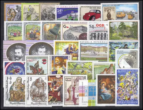 2272-2301 Österreich-Jahrgang 1999 komplett, postfrisch **