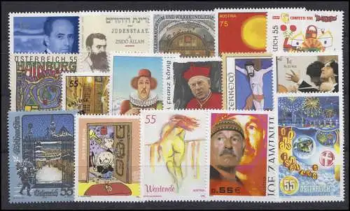 2457-2505 Autriche-Janvier 2004 complet, frais de port **