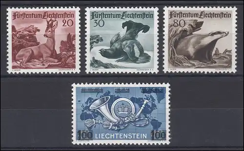 285-288 Liechtenstein-Jahrgang 1950 komplett, postfrisch