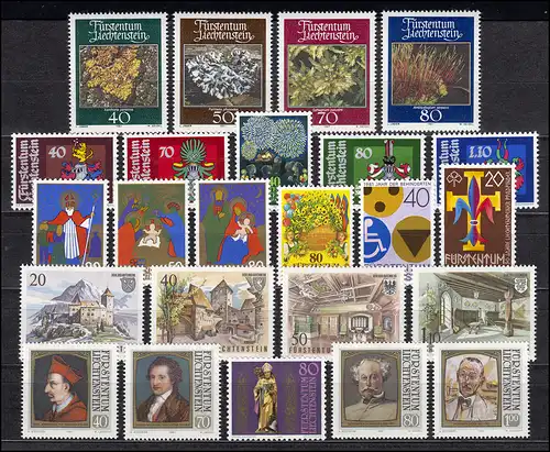 764-790 Liechtenstein Jahrgang 1981 komplett, postfrisch