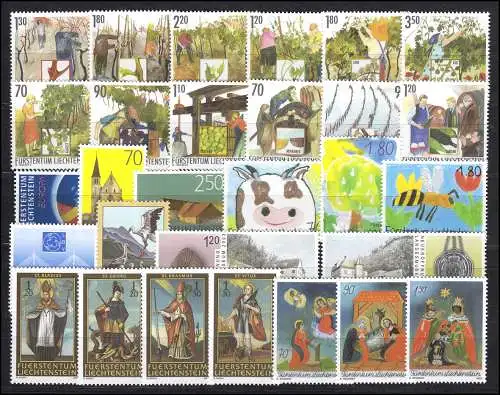 1310-1338 Liechtenstein Jahrgang 2003 komplett, postfrisch