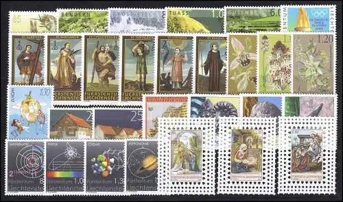 1339-1367 Liechtenstein année 2004 complète, frais de port