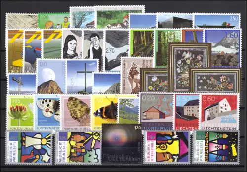 1505-1542 Liechtenstein année 2009 complète, frais de port
