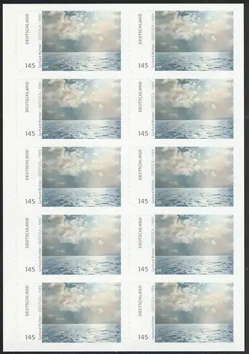 FB 32 Gerhard Richter, Folienblatt mit 10 x 3021, **