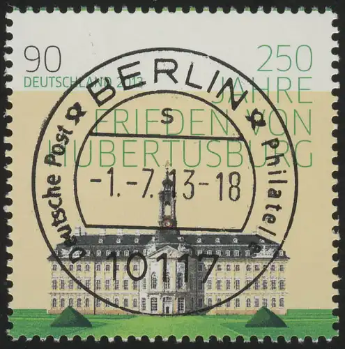 2985 Hubertusburg Marke mit UNGERADER Nummer EV-O Berlin