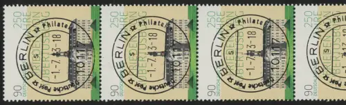 2985II Hubertusburg, rechts weiß, 5er-Streifen GERADE Nr., EV-O Berlin