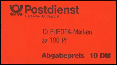 30 MH Europa/CEPT 1994, PLF Fleck unter PA von EUROPA, Feld 2, **