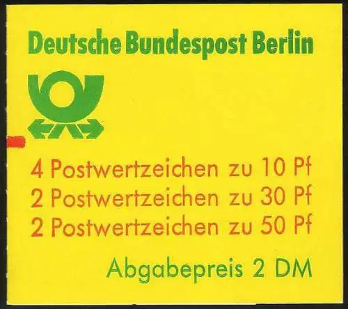 11b MH BuS 1980 - mit Zählbalken ** postfrisch