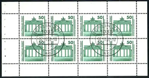 HBl. 21 de MH 10 Bâtiments et monuments 1990, VS-O Berlin ZPF Premier jour 2.10.90