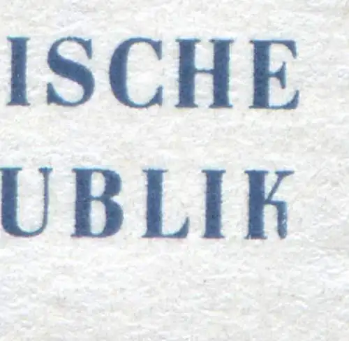 778I Porzellan Meißen 25 Pf: K in REPUBLIK rechts unten verstümmelt, Feld 50 **