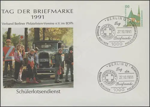 PP 290/66 Jour du timbre Löchlerlotsendienst,St Berlin Croix-Rouge 27.10.91