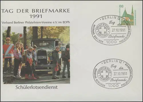 PP 290/66 Tag der Briefmarke Schülerlotsendienst,SSt Berlin Rotes Kreuz 27.10.91
