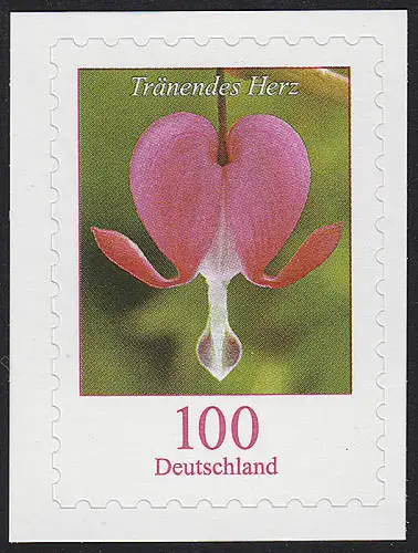 3034 Fleur Cœur Larmes 100 cents, SANS PUISSANCE, sur feuille neutre, **