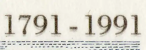 1492DD Brandenburger Tor - double impression des inscriptions grises sur le FDC de bijoux