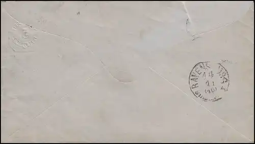 Wurtemberg - Envoi 5 p. STUTTGART 14.11. (778?) vers RAVENSBURG 14.11