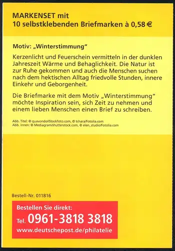 95 MH Winterstimmung: Weihnachtsbaum 2013, Erstverwendungsstempel Bonn
