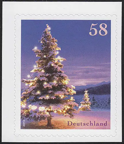 3041 Winterstimmung: Weihnachtsbaum 2013, SELBSTKLEBEND aus MH 95, **