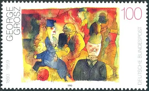 1656 Grosz mit PLF gelber Strich in der Hand der Frau im roten Kleid, Feld 3 **