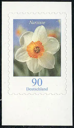 2515 Blumen 90 C SELBSTKLEBEND aus Folienblatt 1, postfrisch **