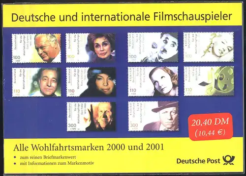 Acteurs de films 2000-2001 ** (Monroe, Chaplin, Rühmann, Fröbe, etc.)