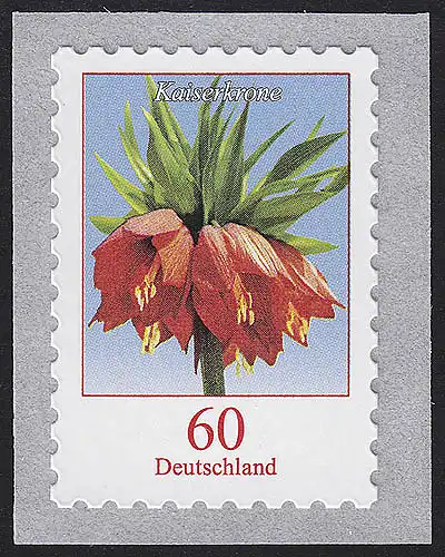 3046 Blume Kaiserkrone 60 Cent, SELBSTKLEBEND aus der Rolle **