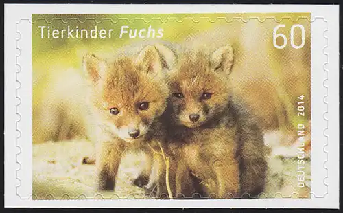 3053 Tierkinder: Fuchs, selbstklebend, auf neutraler Folie **