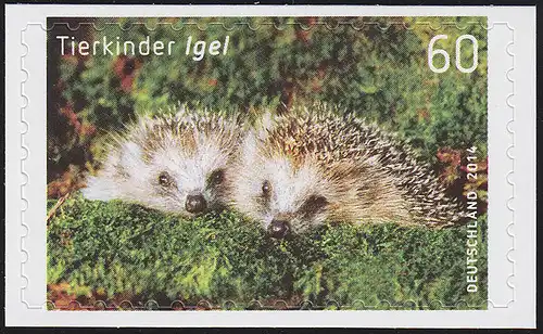 3054 Tierkinder: Igel, selbstklebend, auf neutraler Folie **