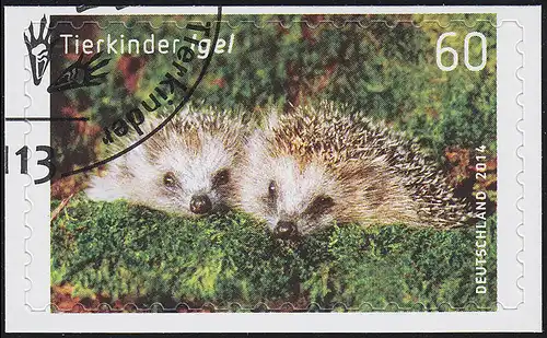 3054 Tierkinder: Igel, selbstklebend, auf neutraler Folie O