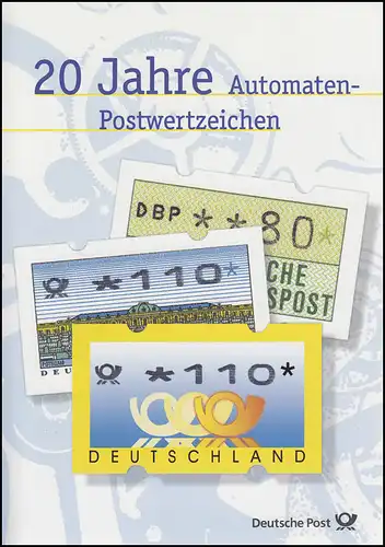3. ATM Postemblem 1999: 20 Jahre Automaten-Postwertzeichen EB 6/1999