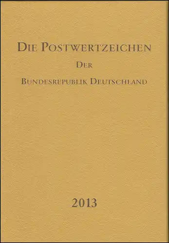 Jahrbuch Bund 2013, postfrisch komplett - wie von der Post verausgabt
