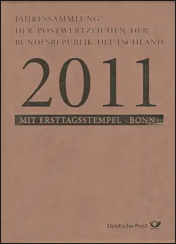 Jahressammlung Bund 2011 mit Ersttagssonderstempel