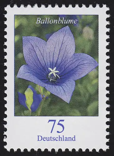 2835 Blumen 75 Cent aus 2000-Rolle mit GERADER Nummer **