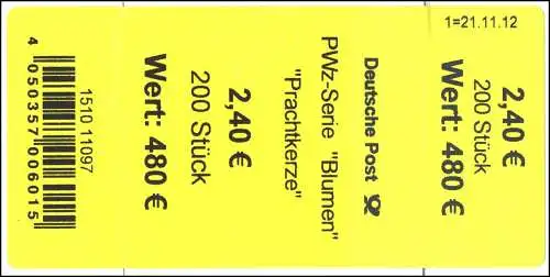 2969 Bougie magnifique 240 Banderole / autocollant, pièce à indiquer