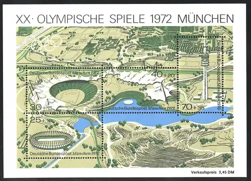 Bl.7DD Stade olympique double pression noir (en particulier côté droit du bloc) **