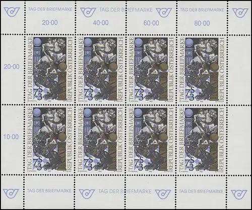2097 Tag der Briefmarke 1993 - kompletter Kleinbogen, postfrisch