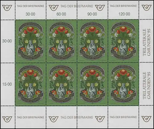 2158 Tag der Briefmarke 1995 - kompletter Kleinbogen, postfrisch