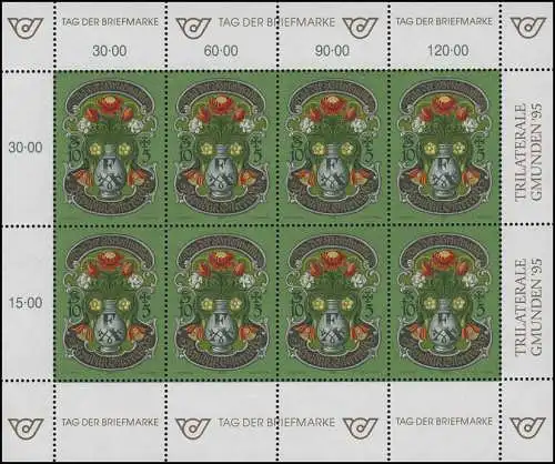 2158 Tag der Briefmarke 1995 - kompletter Kleinbogen, postfrisch **