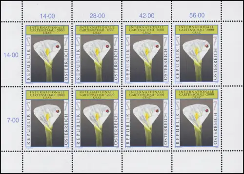 2305 Internationale Gartenschau 2000 - kompletter Kleinbogen, postfrisch **
