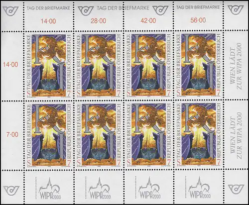 2289 Journée du timbre 1999 - Petit arc complet, frais de port