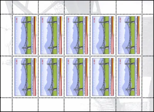 2426 Salzachbrücke Oberndorf-Laufen 2003 - kompletter Kleinbogen, ** / MNH