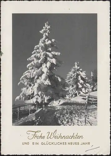 Weihnachten Christkindl AK Weihnachten SSt Hirten 12.12.1962 mit Leitzettel