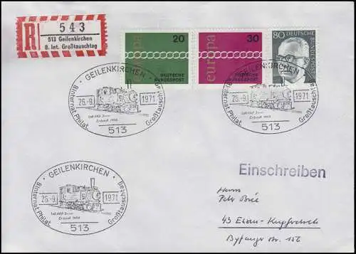 Spécial-R-Zettel 8. Int. Grand Jour des Échanges, R-Bf SSt Geleniker Rail 26.9.71