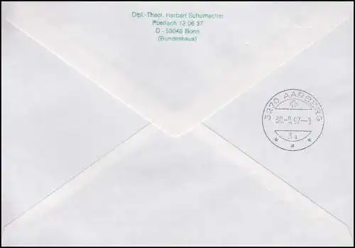 Centre spécial R Aide aux inondations MiF 1941 FDC Essert Francfort/Oder 19.8.97