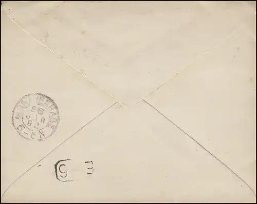 19 König Wilhelm 5 C.EF Brief Nummer 46 Haarlem 28.1.92
